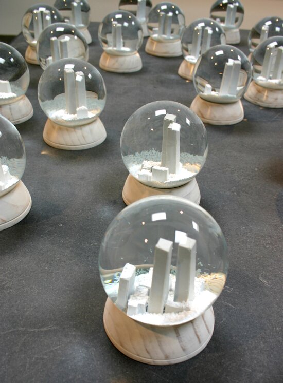 towers snow globes